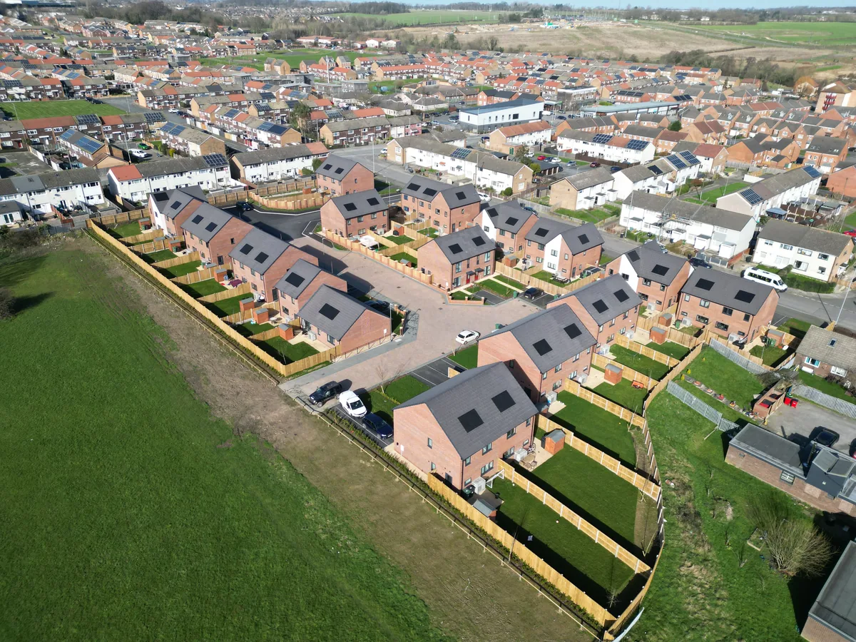 Bond Brickwork on site at a Yorkshire development